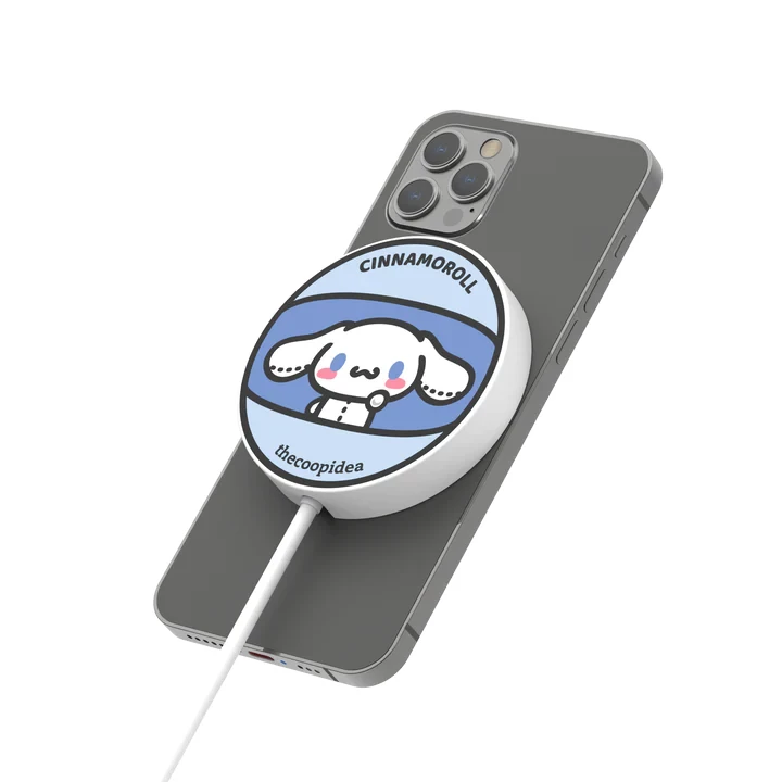 thecoopidea x Sanrio GACHA Cinnamoroll 15W Magsafe Magnetic Charging Pad #CP-QC06-Cina