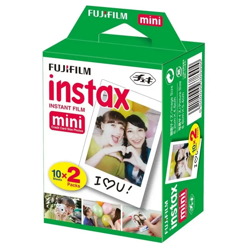Fujifilm Instax Mini Film 20 Sheets Twin Pack (White)