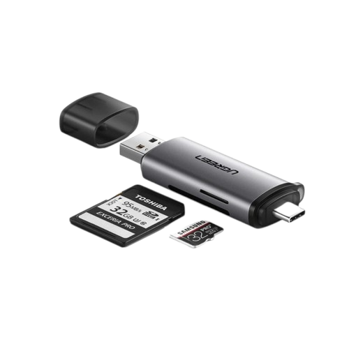 Ugreen CM185 USB 3.0+USB-C 雙制式讀卡器 (SD+MicroSD) #50706