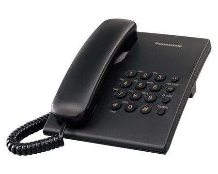 Panasonic KX-TS500MX Corded DECT Phone (Black)