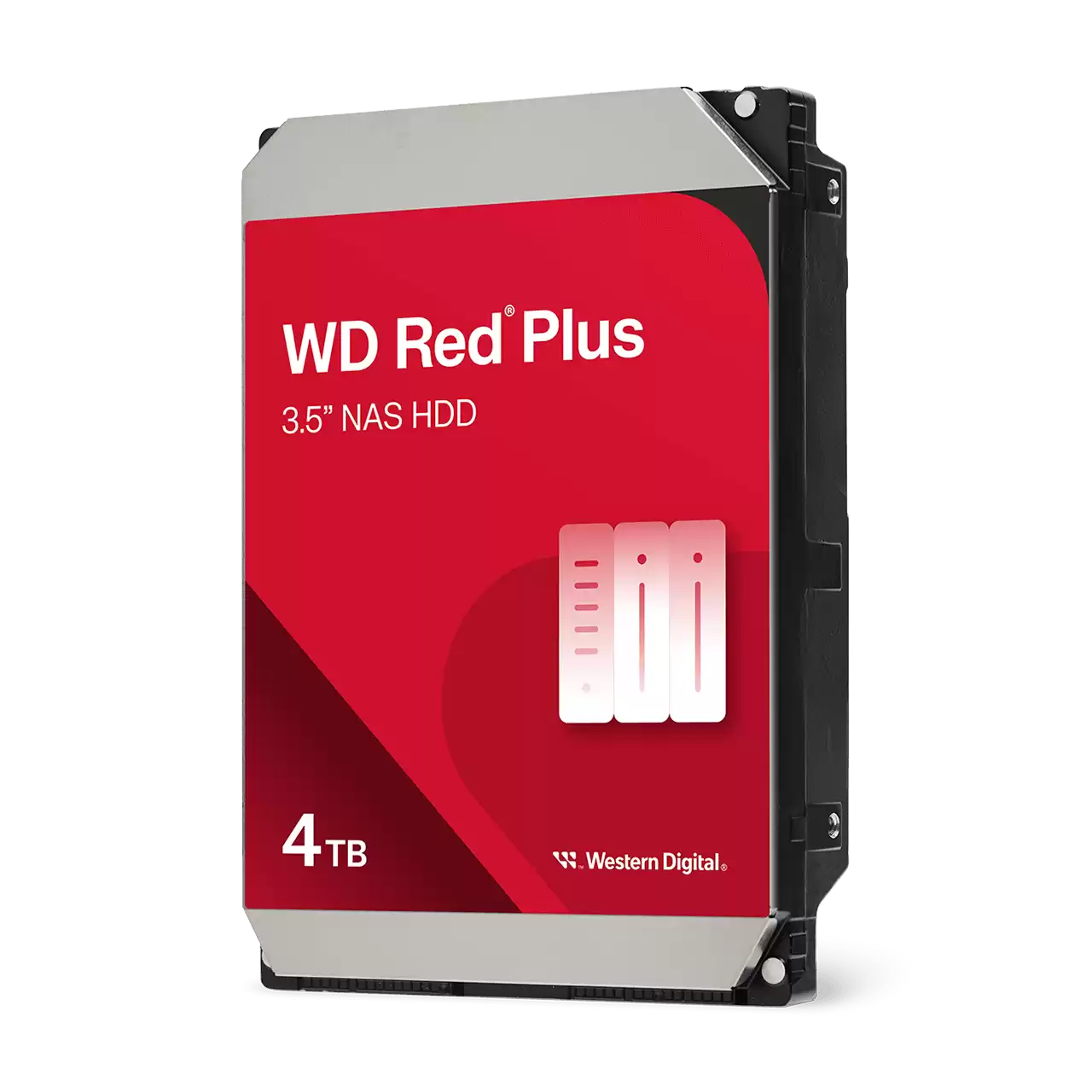 Western Digital Red-Plus 4Tb SATA-3 HDD -128Mb 3.5" NAS #WD40EFzz