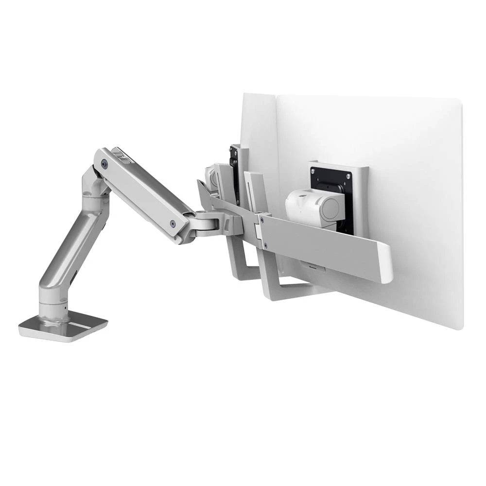 Ergotron HX Desk Dual Monitor Arm (Polished Aluminum) #45-476-026