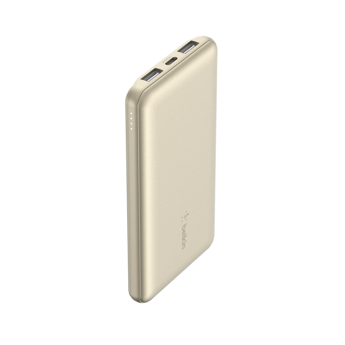 Belkin BoostCharge 10000mAh USB-A 至 USB-C 行動電源 (金色) #BPB011btGD