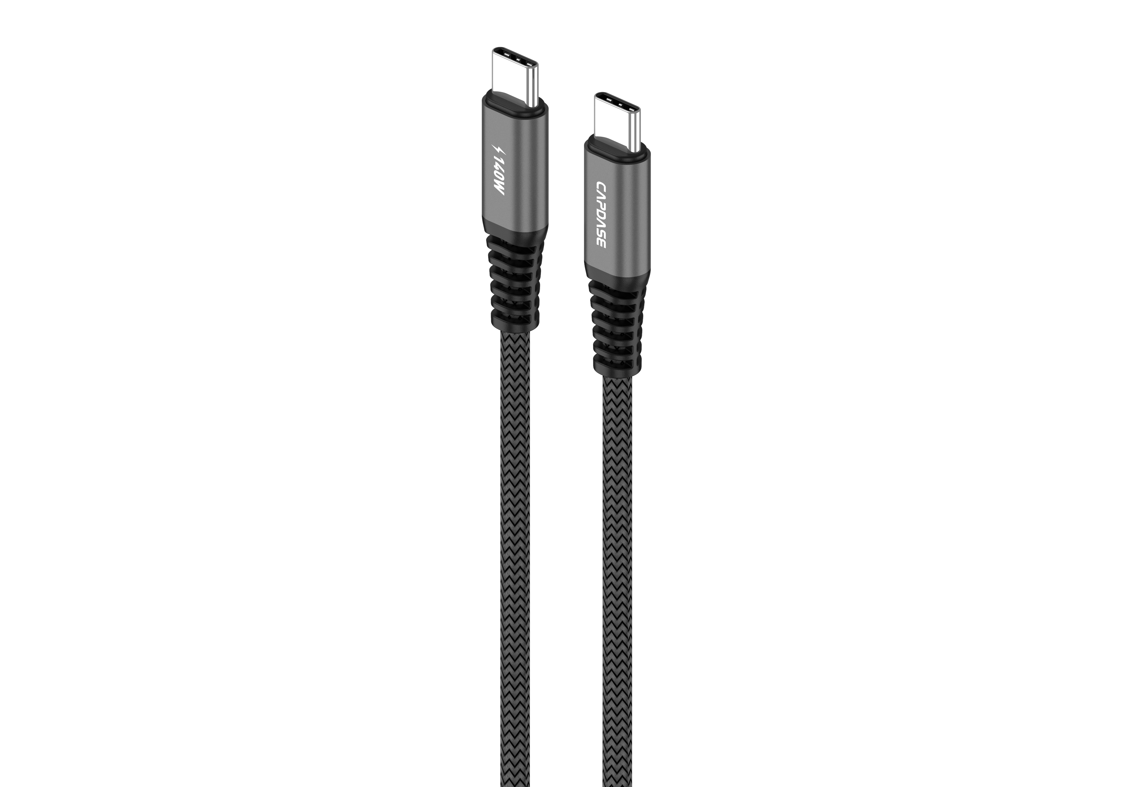 Capdase Metallic 1.2metre Type-C to Type-C Cable PD (140W) (Black) #HC00-33G1