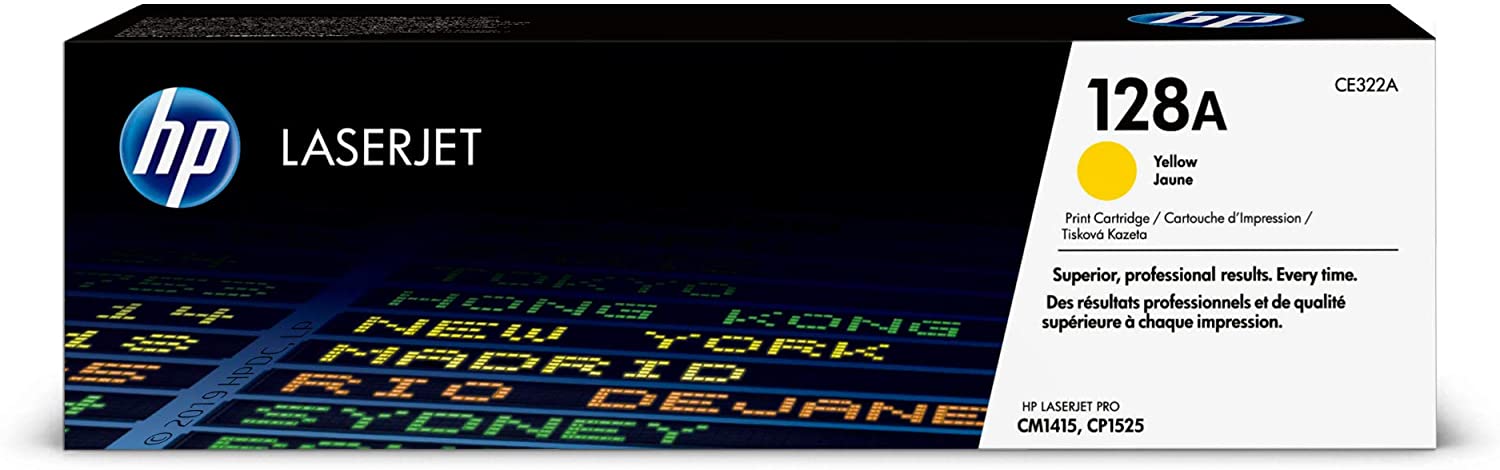 HP 128A Yellow Toner Cartridge #CE322a