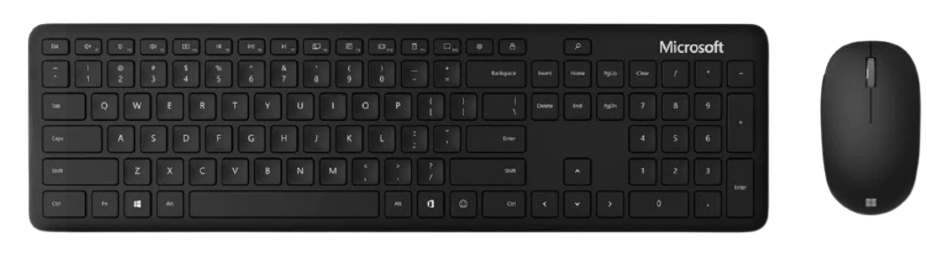 Microsoft Bluetooth Desktop English Cordless Keyboard and Mouse Combo (Black)