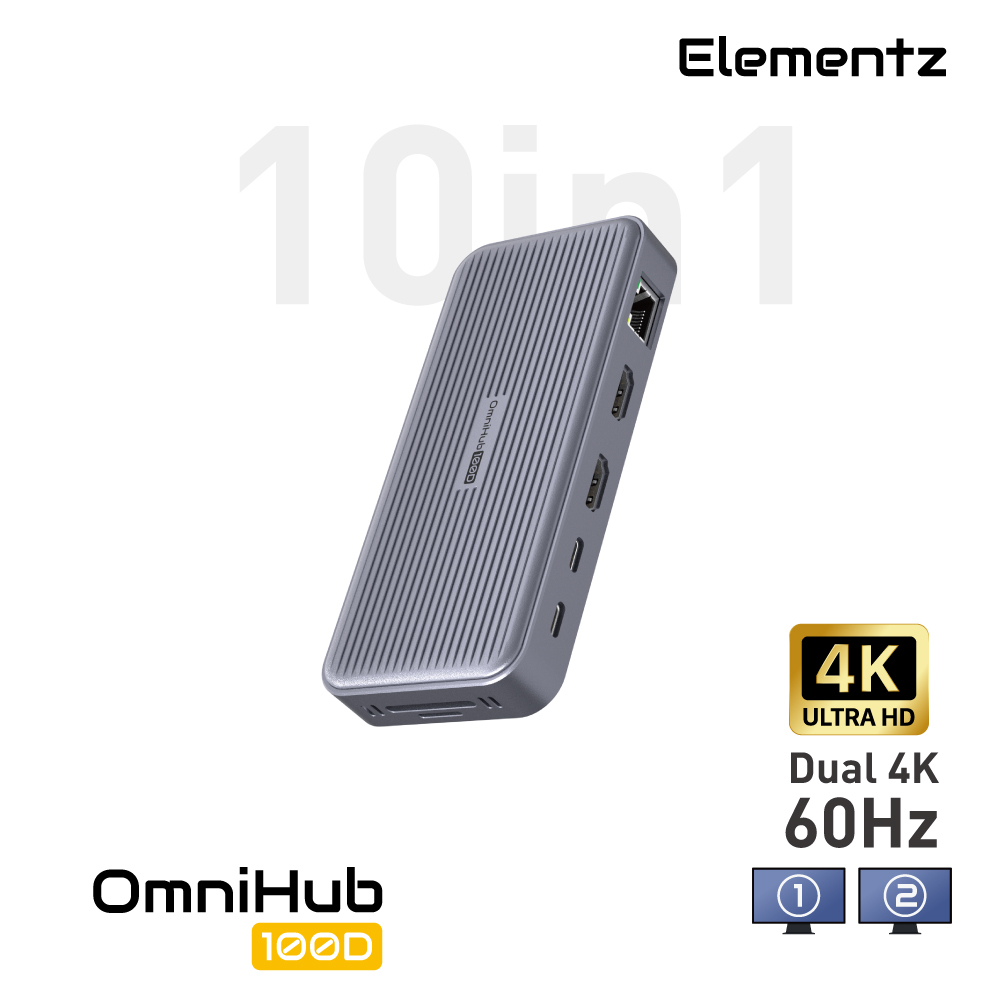 Elementz OmniHub 10in1 Usb-C Hub #MF-100D