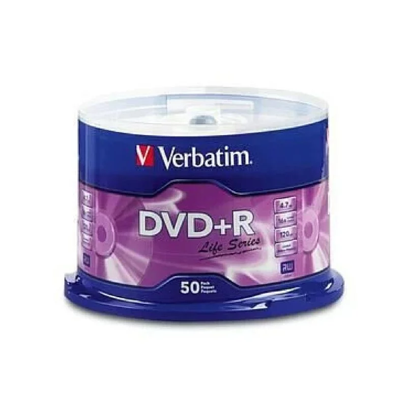 Verbatim Life-series 4.7Gb DVD+R Disc -50pc/pack #97174