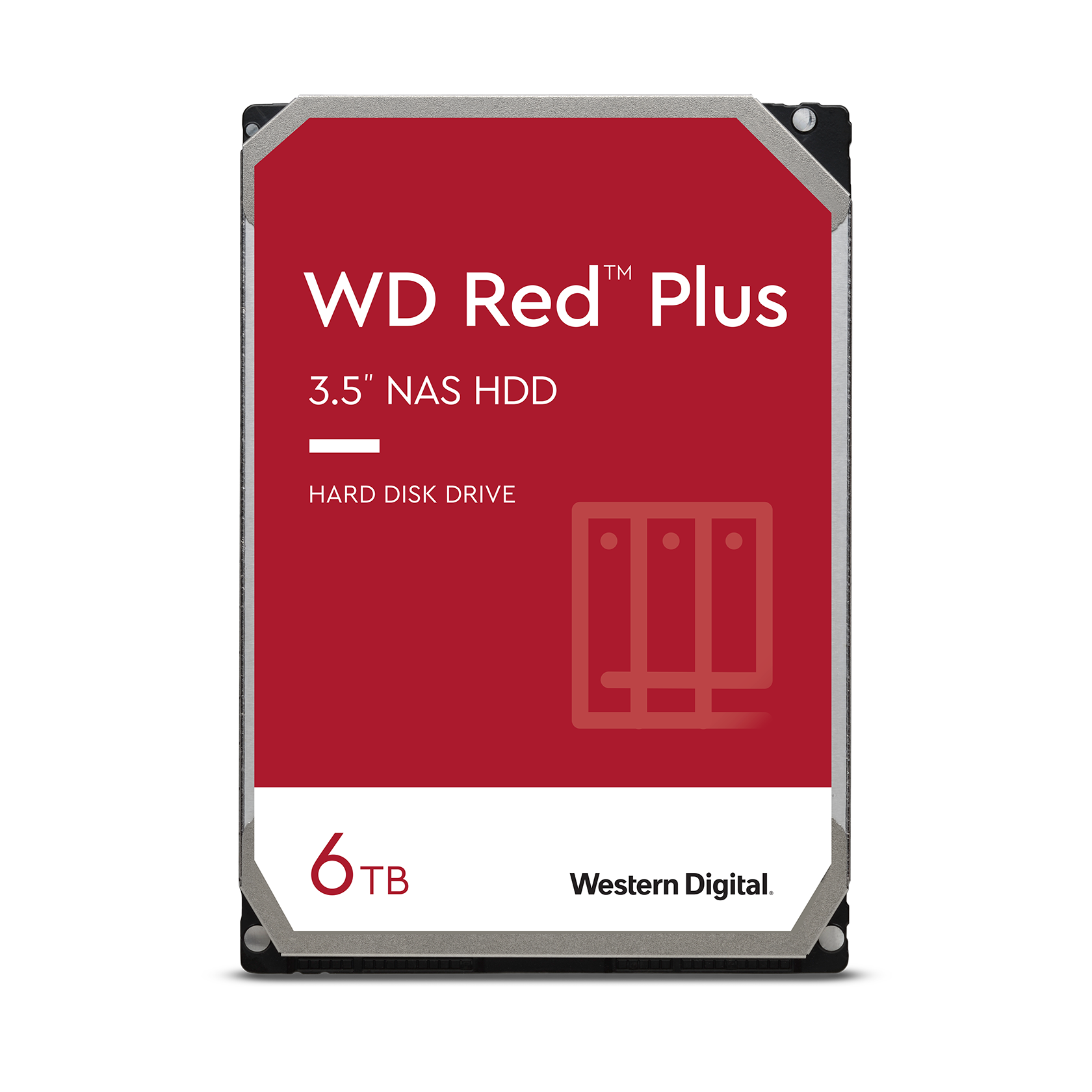 WD Red Plus 6Tb 3.5" NAS Hard Drive (256Mb 5400rpm SATA3) #WD60EFPX