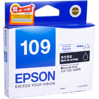 Epson 109 黑色原廠墨水盒 #T109183