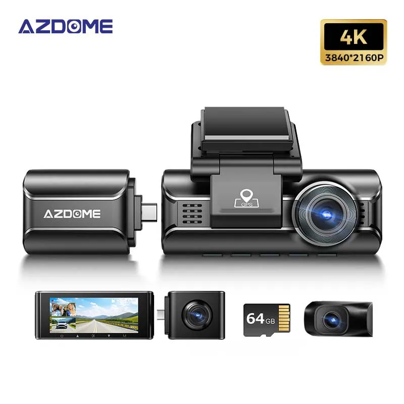 Azdome M550 Max 4K 3.18" 前中後 行車記錄器 #M550-Max
