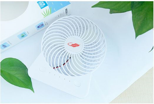 Gongtian共田 GT532s Portable手提 6吋 Cooling Fan Usb w/Rechargeable Battery (White) #2000000835