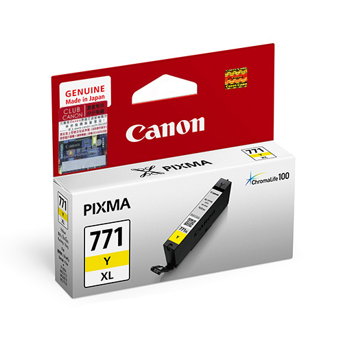 Canon CLI-771XL Y 原廠黃色墨水盒 (高用量)