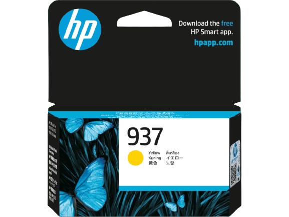 HP 937 Yellow Ink Cartridge #4S6W4NA
