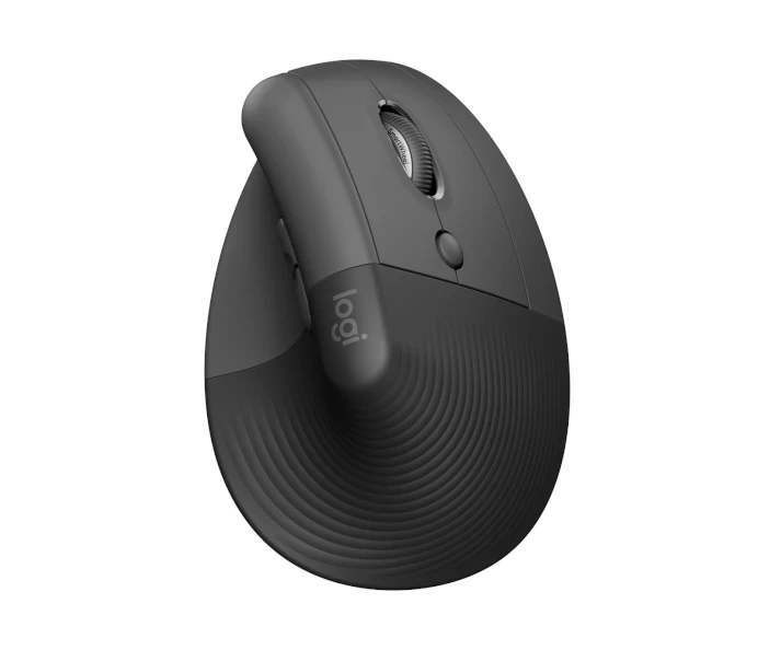 Logitech Lift Vertical Ergonomic Wireless Mouse (Graphite)