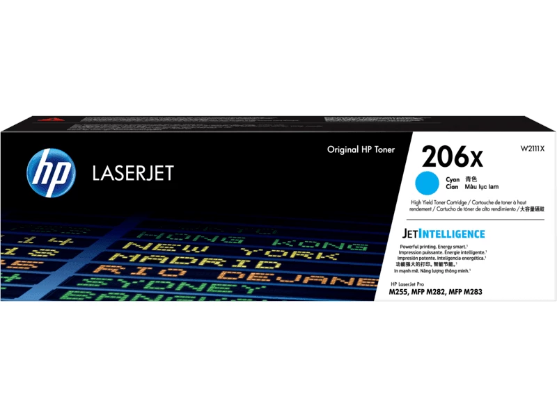 HP 206X Cyan Toner Cartridge (High Capacity) #W2111X