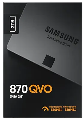 Samsung 870 Qvo 2Tb 2.5" SATA SSD #Mz-77Q2T0bw