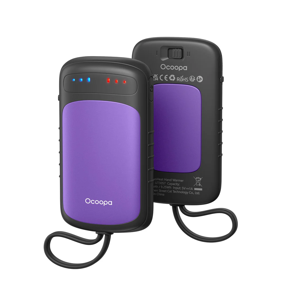 Ocoopa UT5 DuoHeat (Twin Pack) 2x2500mAh 二合一充電暖手器  (紫色) #DCUT3057-03