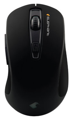 Elephant Saaquatch-Silent Optical Corded Mouse (Black)