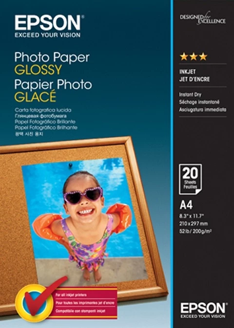 Epson C13S042538 A4 Glossy Photo Paper (20 Sheets)