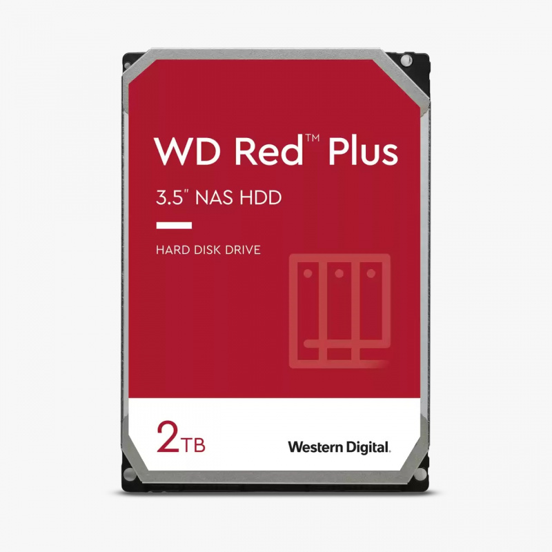 Western Digital Red Plus 2Tb 3.5吋 NAS 硬碟 ( 64Mb 5400 RPM SATA-3 HDD) #WD20EFPX