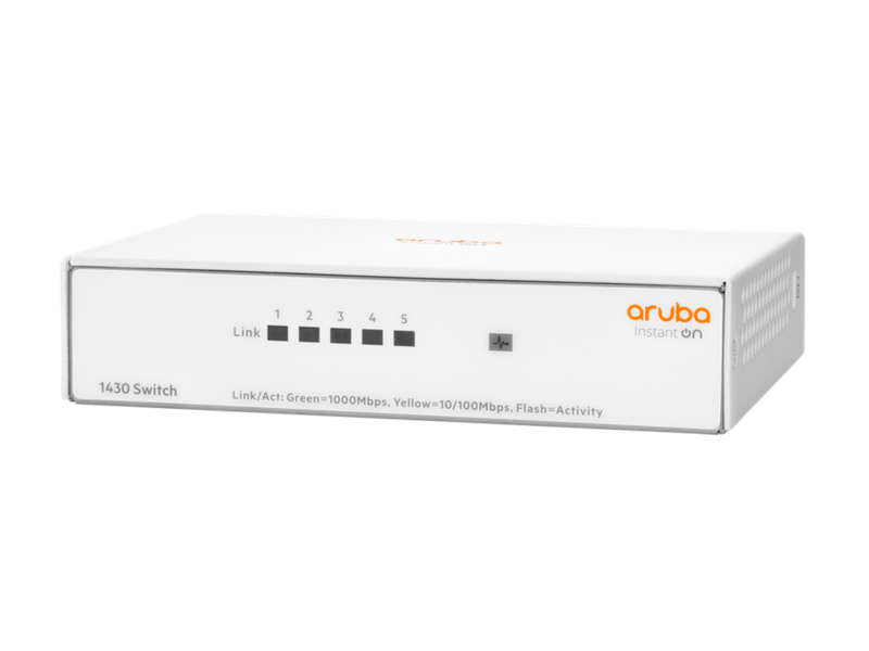 HPE Aruba Instant On 1430 5port Gigabit Unmanaged Network Switch #R8R44A