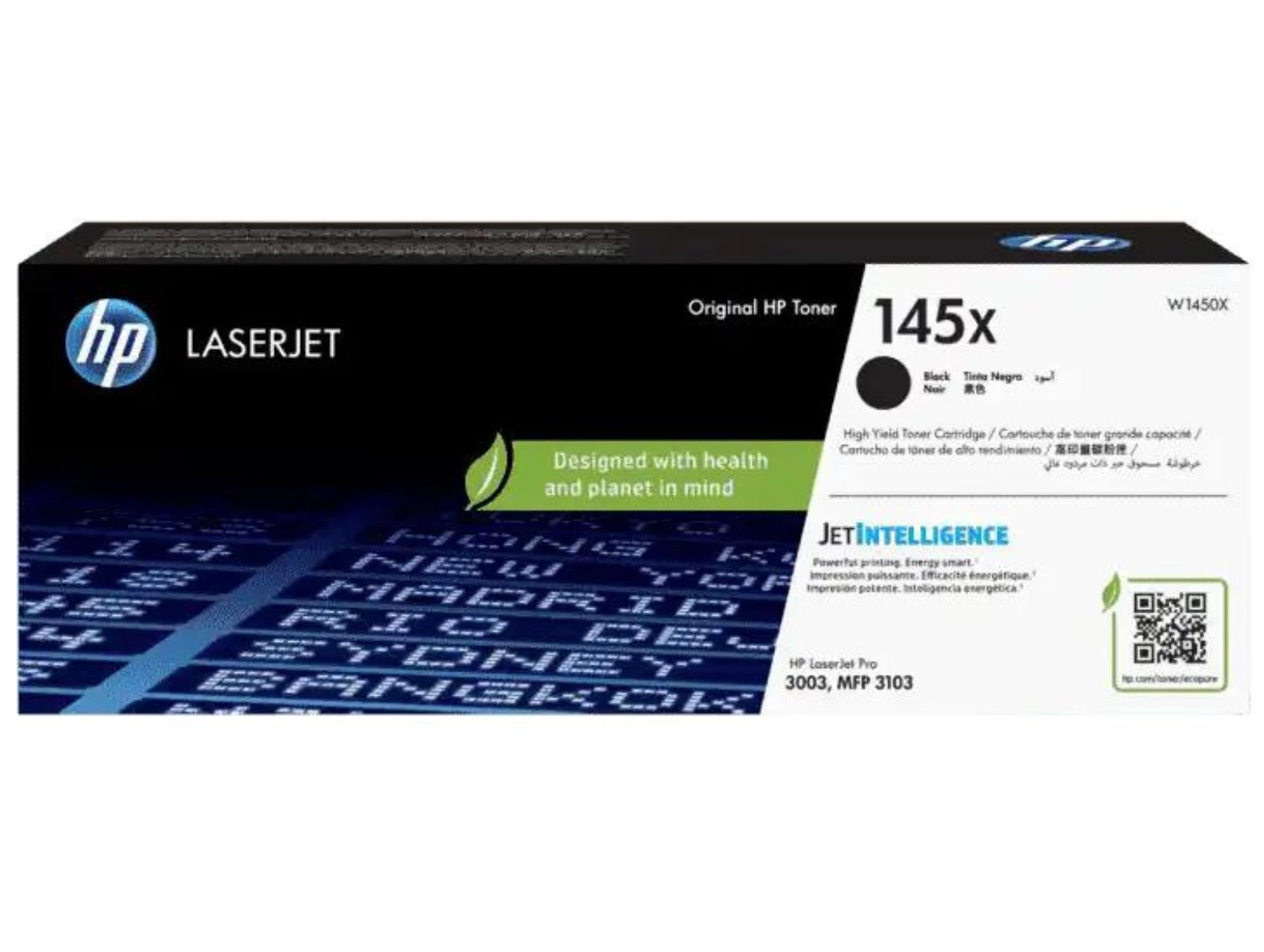 HP 145X Black Toner Cartridge (High Capacity) #W1450X