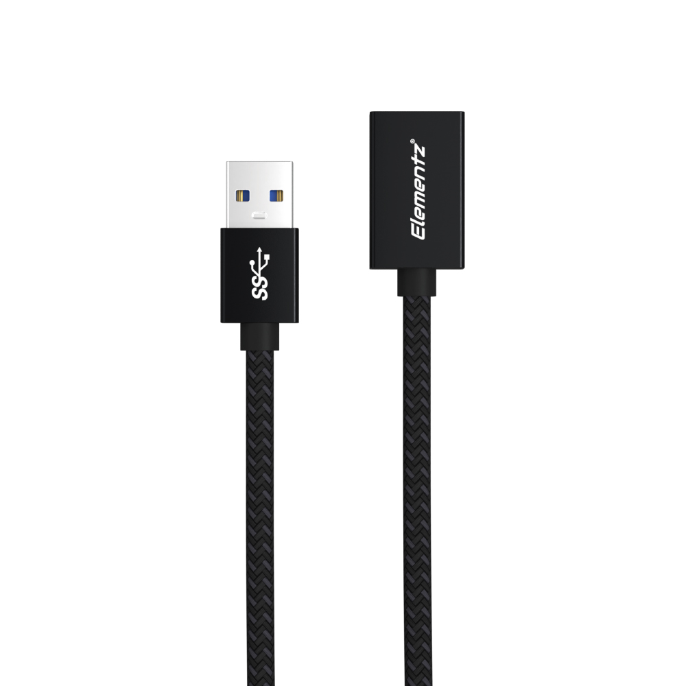 Elementz 6.6ft/2metre Usb-A to Usb-A-Female Usb3.2 Extension Cable #UMF-32-200