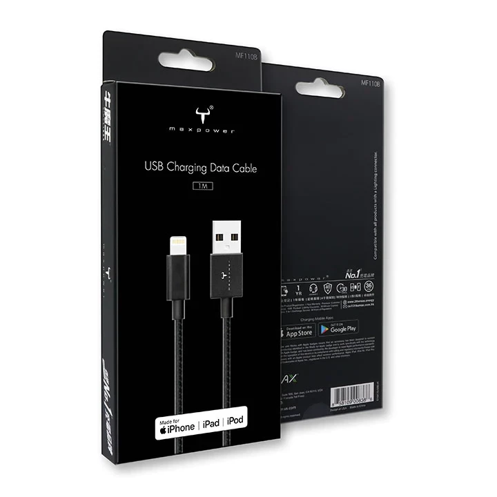 2theMax MF110B Lightning Charge Cable 1m #D19170-Mb-r6