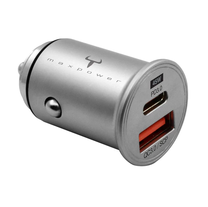 2theMax CRQ700 2-Port 45W Car Charger #D21290-Mb