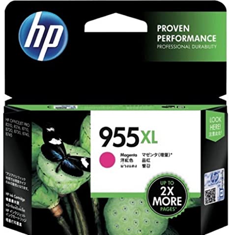 HP 955XL High Yield Magenta Ink Cartridge #L0s66AA