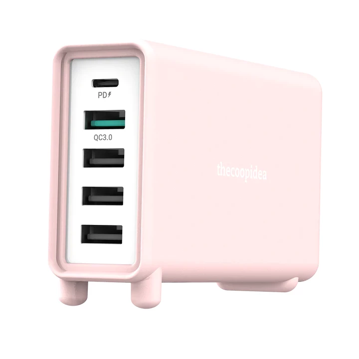 thecoopidea JELLO 5-Port 32W USB 充電器 (櫻花) #CP-5Usb-PD01-sAK