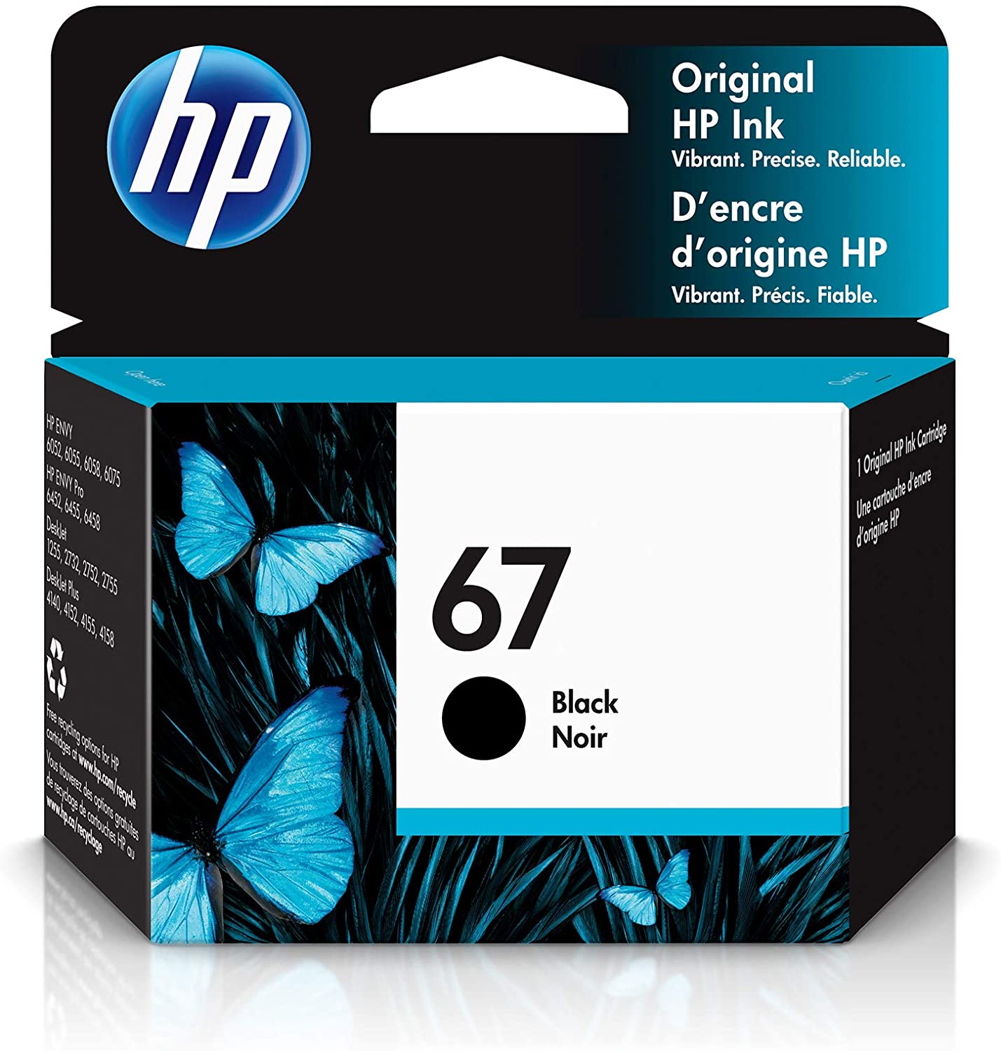 HP 67 黑色原廠墨盒 #3YM56AA