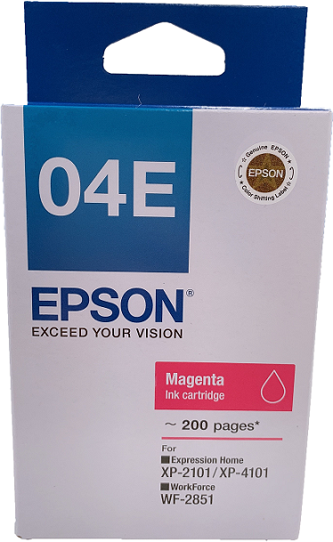 Epson 04E 洋紅色原廠墨水盒 #C13T04E383
