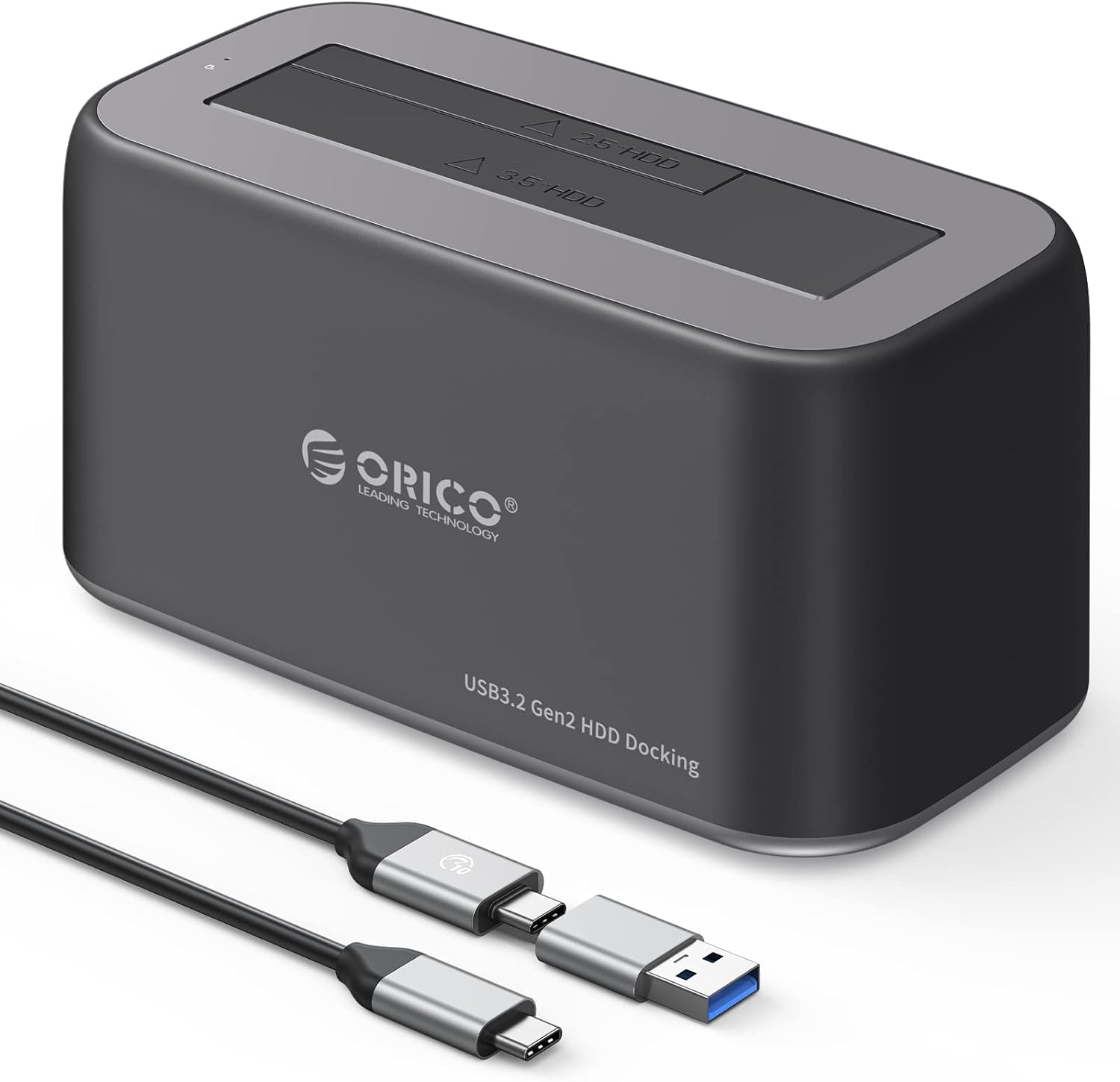 Orico 2.5"/3.5"(1bay) SATA HDD/SSD HardDisk Docking Station 單硬盤座 - Usb-C #6819C3-V1