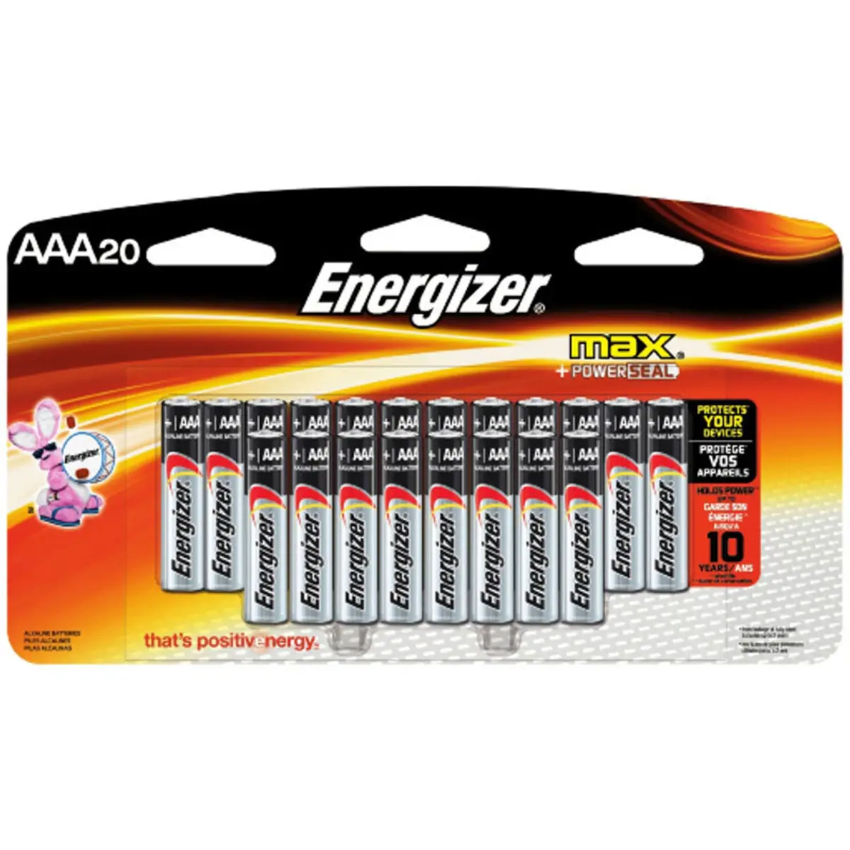 Energizer E92/20 3AAA 1.5V Alkaline Battery - 20pcs/pack