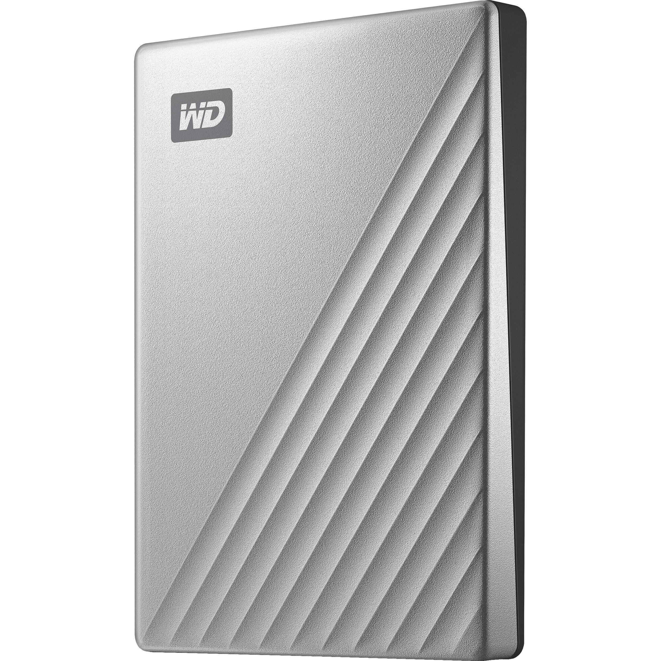 WD MyPassport Ultra for MAC 2TB Portable USB 3.0 Type-C Hard Drive (Silver)