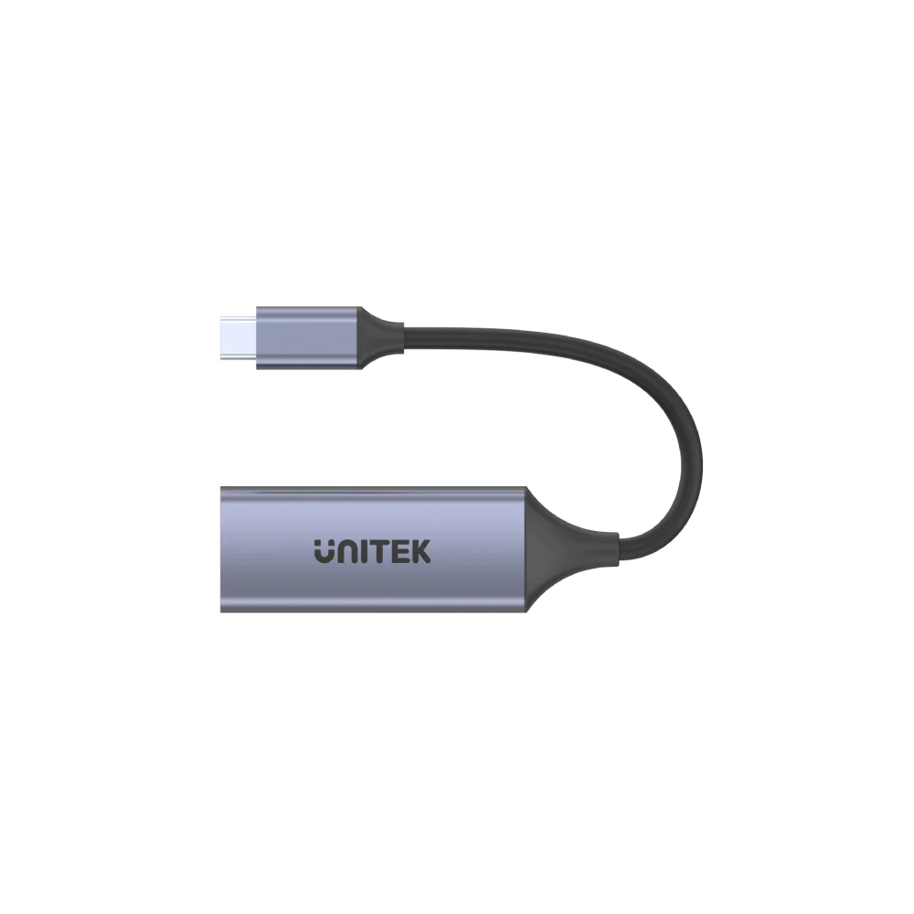 Unitek 2 合 1 USB-C 轉千兆位乙太網轉接器 (PD 100w 充電) #U1323A