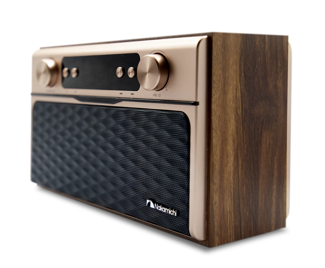 Nakamichi Soundbox Pro Retro Wooden Speaker