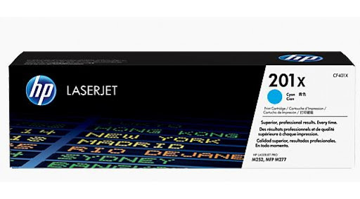 HP 201X Cyan Toner Cartridge (High Capacity) #CF401x