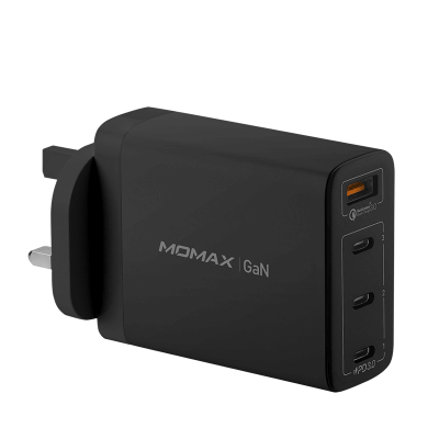 MOMAX OnePlug GaN 100W 四輸出快速充電器 (黑色) #UM22UKD
