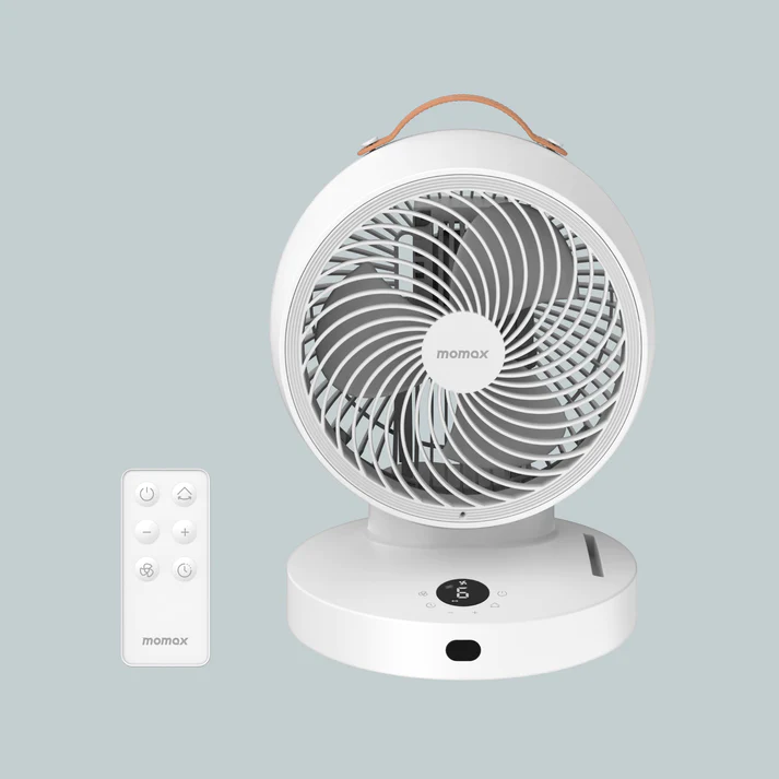 MOMAX iFan-3D Desktop桌面 (自動旋轉) Cooling Fan AC-Power (White) #iF11w