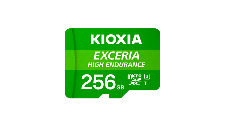 Kioxia Exceria High Endurance 256Gb (V30, UHS-I_U3, 100Mb/s) MicroSDXC Card w/Adapter #LMHE1G256GG2