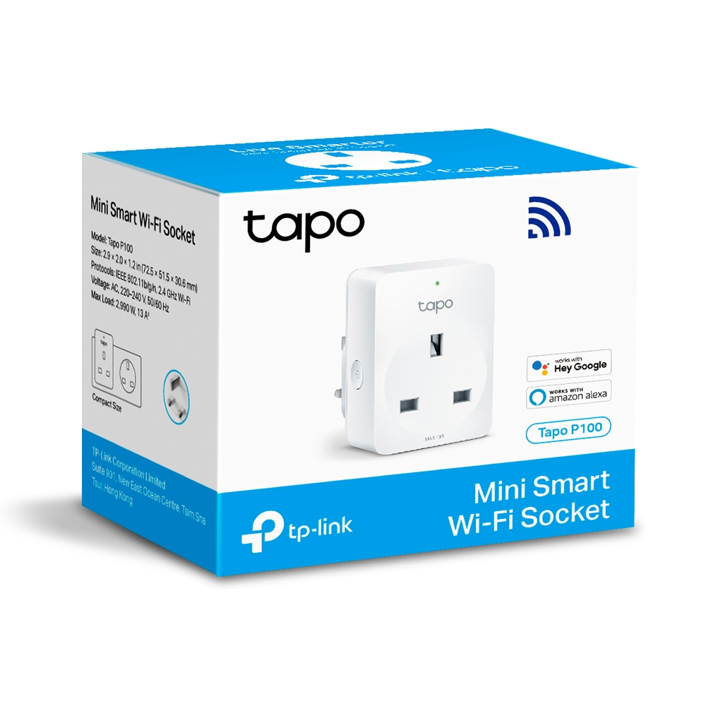 TP-Link Tapo P100 迷你 Wi-Fi 智慧插座 (單隻裝)