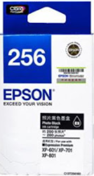Epson 256 相片黑色原廠墨水盒 #T256180