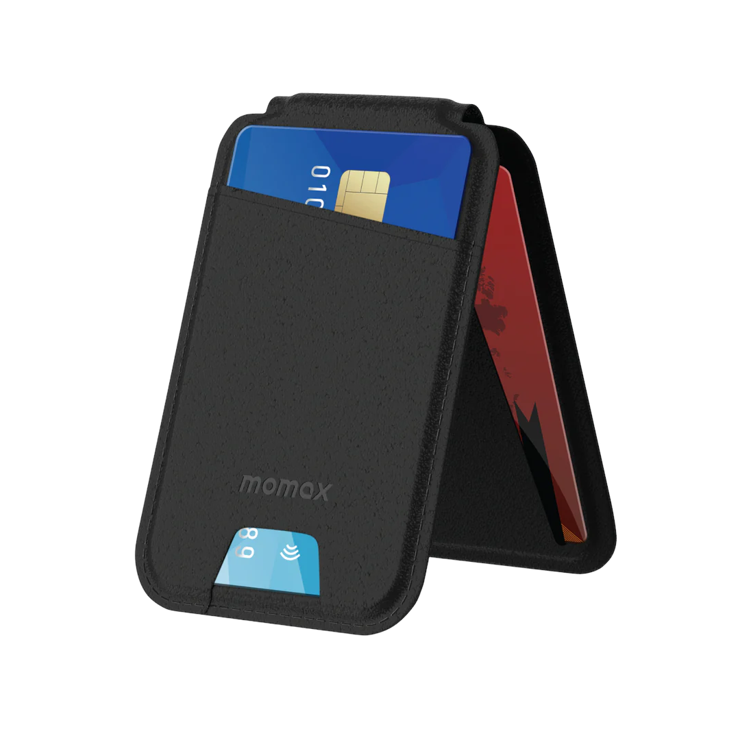 MOMAX  1-Wallet 磁吸卡片套支架 (Black) - #SR29D