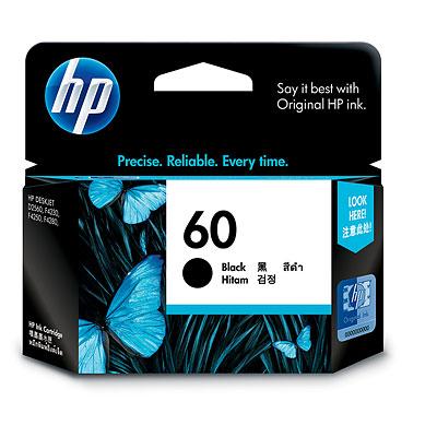 HP 60 Black Original Ink Cartridge #CC640wa