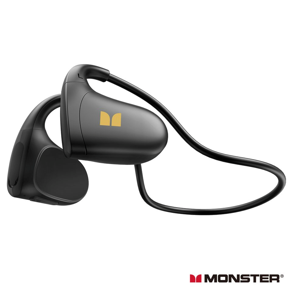 Monster Open Ear BC100 Stereo Sportwear Earphone Bluetooth 骨傳導耳機 (Black) #810079706839