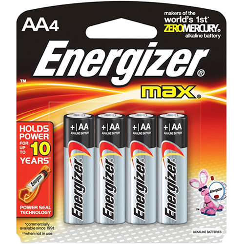 Energizer E91/4AA 1.5V Alkaline Battery - 4pcs/pack