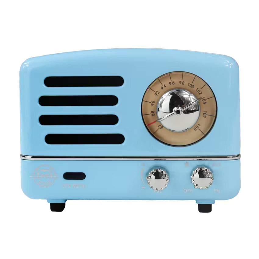 MUZEN OTR Metal 復古藍芽音響收音機升級新版 (藍色) #11023060172